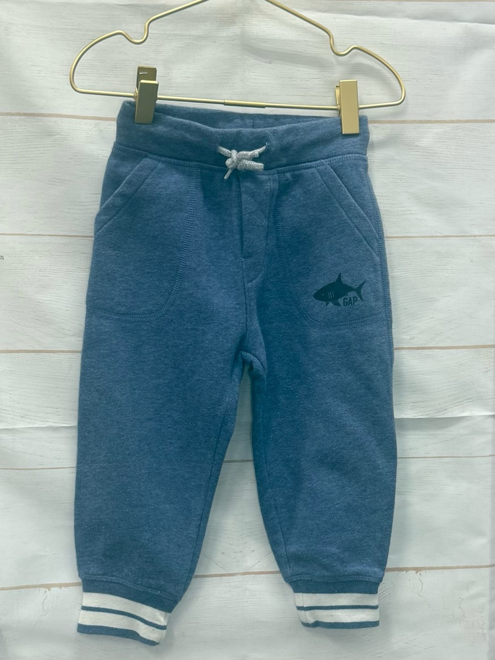 GAP Blue Fleece Jogger Pants Size 2